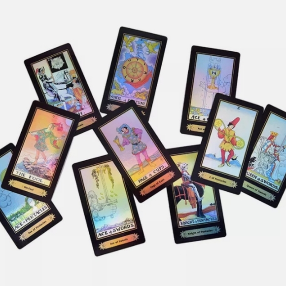 A.E. Waite Tarot Holographic 78 card deck (NEW) - Picture 2 of 3